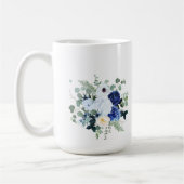 Ranunculus Anemone Hydrangea Rose Weißer Hintergru Kaffeetasse (Links)