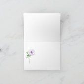 Ranunculus & Anemones Anpassbares Brautparty Dankeskarte (Innenseite)