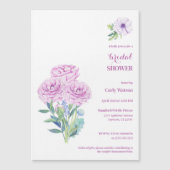 Ranunculus & Anemones Anpassbares Brautparty Magneteinladung (Vorderseite)