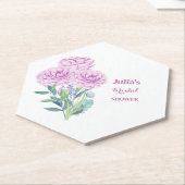 Ranunculus & Anemones Brautparty Personalisiert Untersetzer (angewinkelt)