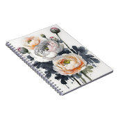 Ranunculus - Aquarellblumen Notizblock (Rechte Seite)