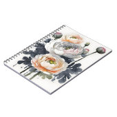Ranunculus - Aquarellblumen Notizblock (Linke Seite)