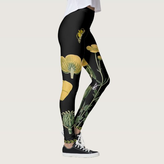 Ranunculus auf schwarzen Leggings (Rechts)