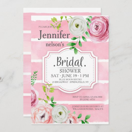 Ranunculus Blume Einladung (Vorne/Hinten)