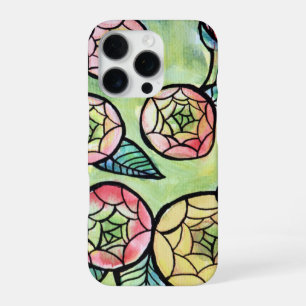 Ranunculus Blume Illustration Niedliche rosa Blume iPhone 16 Pro Hülle