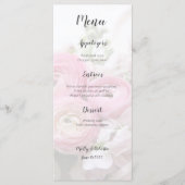 Ranunculus-Blume mit Bestand und Anemon Menükarte (Vorderseite)