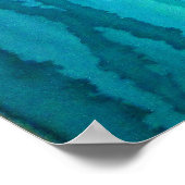 Ranunculus Blume Originale Aquarellkunst Poster (Ecke)