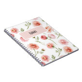 Ranunculus-Blumenmuster-Design Notizblock (Rechte Seite)