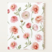 Ranunculus-Blumenmuster-Design Planer (Rückseite)