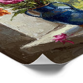 Ranunculus Bouquet | Impressionist Still Life Poster (Ecke)
