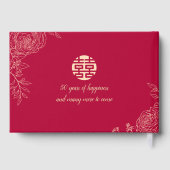 Ranunculus chinesischer Hochzeitstag Gästebuch (Rückseite)