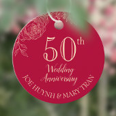 Ranunculus chinesischer Hochzeitstag Geschenkanhänger