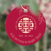 Ranunculus chinesischer Hochzeitstag Geschenkanhänger