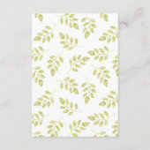 Ranunculus & Lace Floral Wedding Information Cards Begleitkarte (Rückseite)