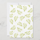 Ranunculus & Lace Peach Floral Wedding Einladung (Rückseite)