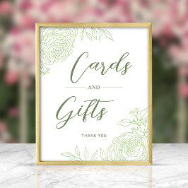 Ranunculus Line Art Gifts & Cards Zeichen Poster