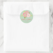 Ranunculus Minz Floral Wedding Stickers (Tasche)