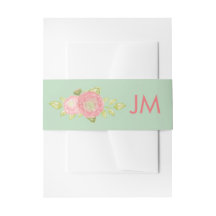 Ranunculus Monogram-Floral-Minze