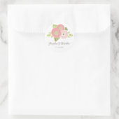 Ranunculus Peach Floral Wedding Stickers (Tasche)