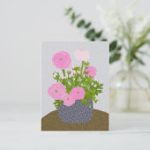 Ranunculus Postcard Postkarte (Stehend Vorderseite)