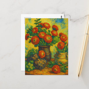 Ranunculus Postcard Postkarte