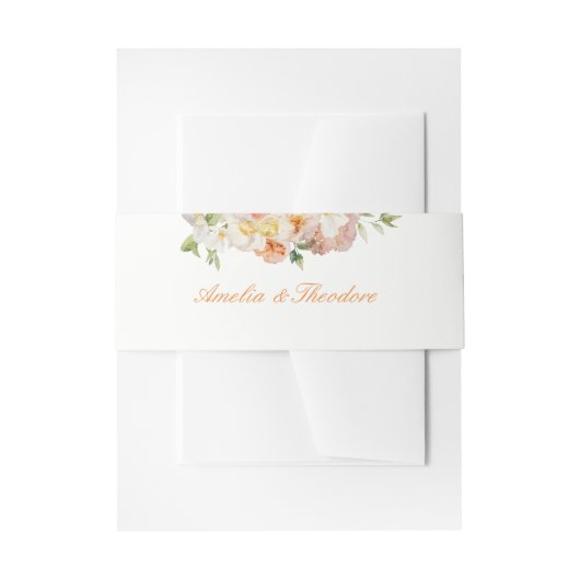 Ranunculus Sommergarten-Einladung Bauchband Einladungsbanderole (Vorderseite Beispiel)