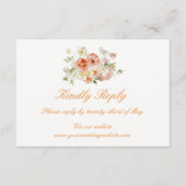 Ranunculus Summer Garden Online RSVP Enclosure Begleitkarte (Vorderseite)