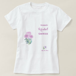 Ranunculus vollständig anpassbarer Brautdusche T-Shirt