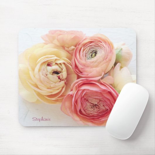 ranunculus warme Farben mousepad (Mit Mouse)