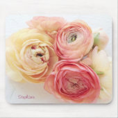 ranunculus warme Farben mousepad (Vorne)
