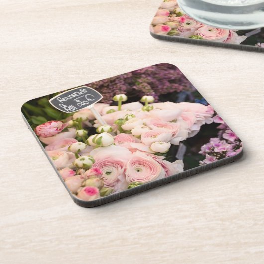 Ranunculus zum Verkauf Getränkeuntersetzer (Linke Seite)