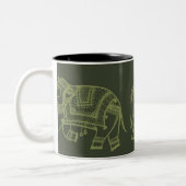ranzende Elefanten - Tasse (Links)