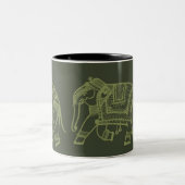ranzende Elefanten - Tasse (Mittel)