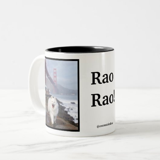 Rao Rao! Zweifarbige Tasse (Vorderseite Links)