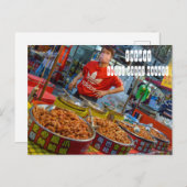 Raohe Night Market in Taipei Taiwan Postkarte (Vorne/Hinten)