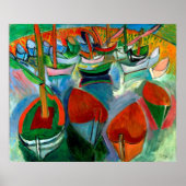 Raoul-Dufy-Boats bei Martigues 1907 Poster (Vorne)