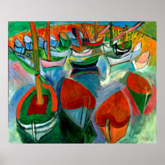 Raoul-Dufy-Boats bei Martigues 1907 Poster