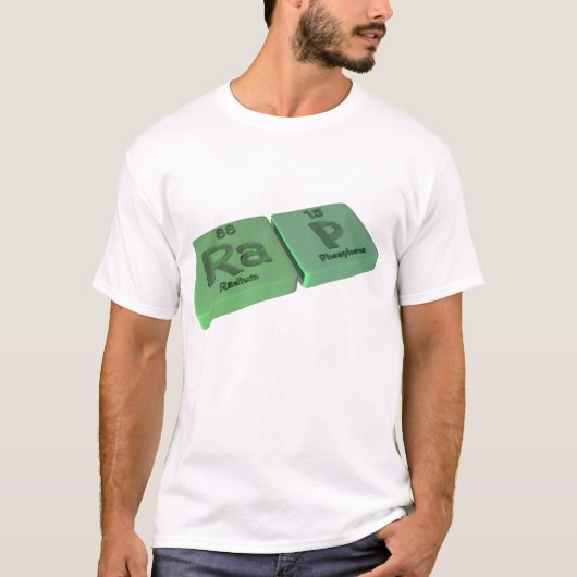 Rap als Ra-Radium und p-Phosphor T-Shirt (Vorderseite)