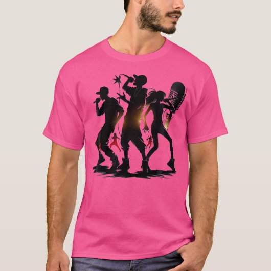 Rap Battle Collection Rapper-Silhouetten T-Shirt (Vorderseite)