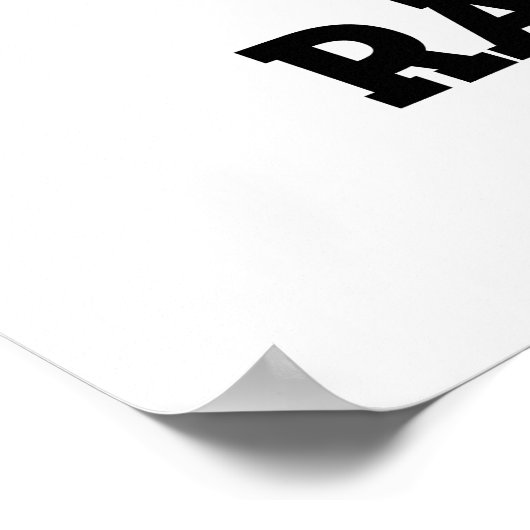 Rap-Beere Funny Rapper Raspberry Pun Poster (Ecke)