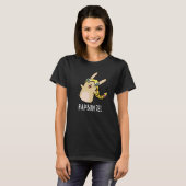 Rap-bun-zel Funny Bunny Pun Dark BG T-Shirt (Vorne ganz)