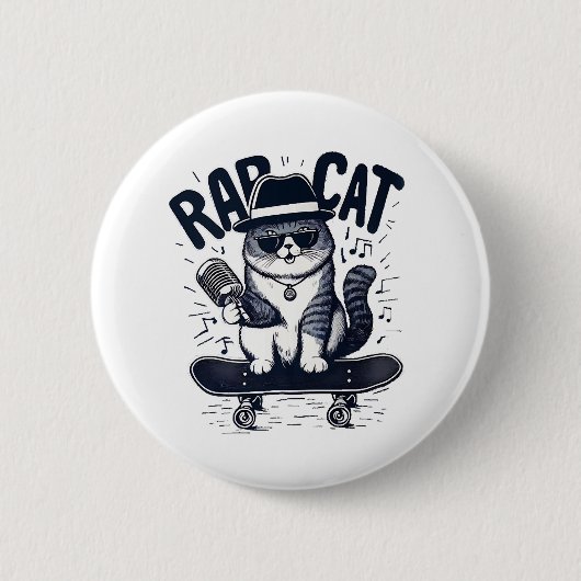 Rap Cat Harmony Button (Vorderseite)