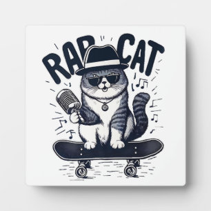 Rap Cat Harmony Fotoplatte