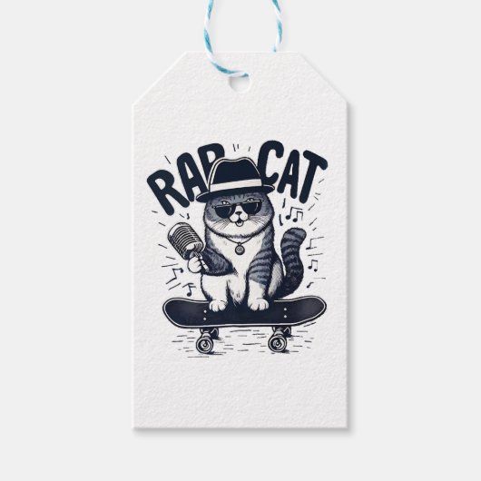 Rap Cat Harmony Geschenkanhänger (Vorderseite)