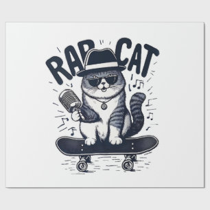 Rap Cat Harmony Geschenkpapier
