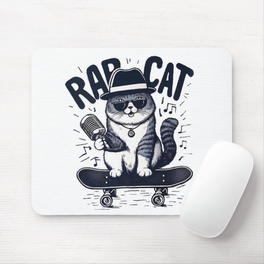 Rap Cat Harmony Mousepad (Mit Mouse)
