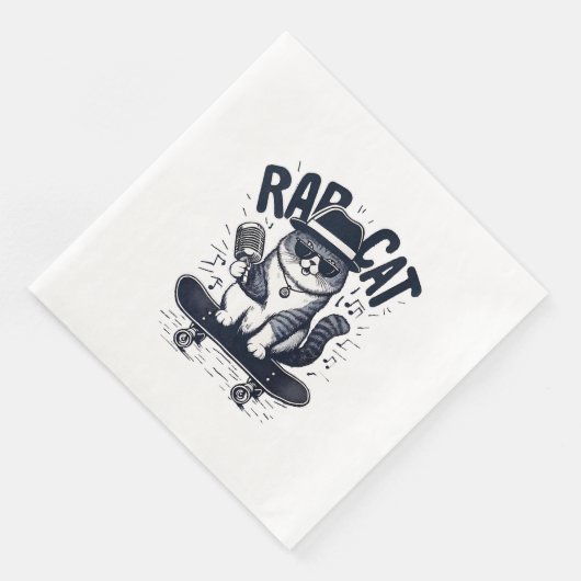 Rap Cat Harmony Serviette (Ecke)