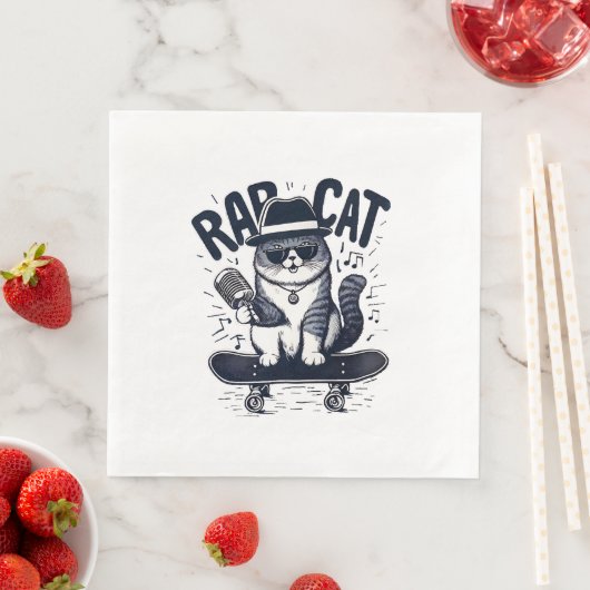 Rap Cat Harmony Serviette (Beispiel)