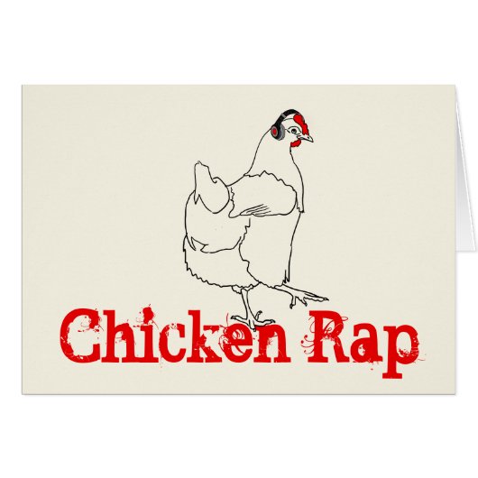 Rap Chicken Funny Music Tanzen Parco Civico-Ciani (Vorderseite (Horizontal))