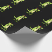 Rap-Fliese Funny Reptile Lizard Pun Dark BG Geschenkpapier (Ecke)